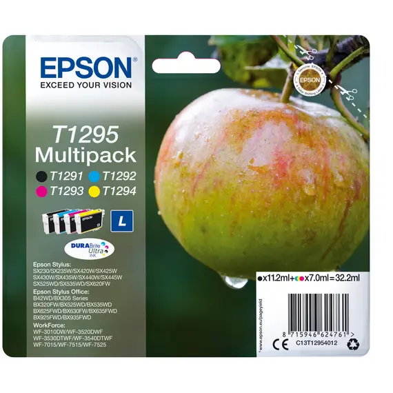 Tinteiro EPSON T1295 Multipack 4 cores | Impressão de alta qualidade | bluepixel.pt