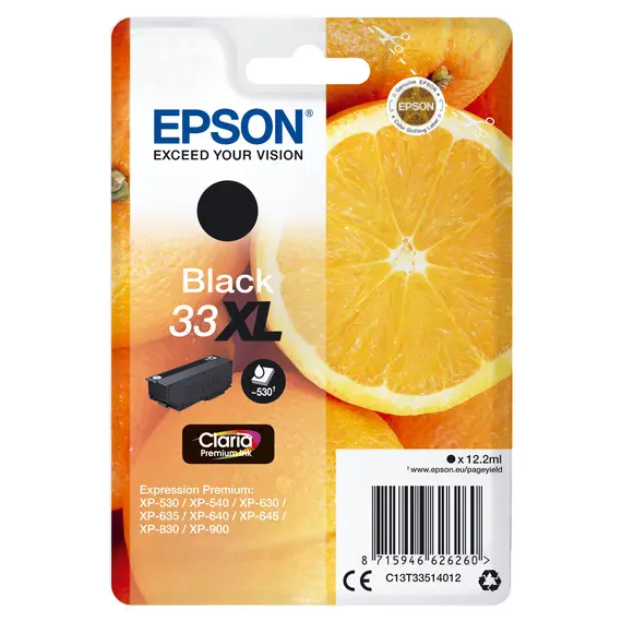 Tinteiro EPSON 33 Preto XL para Impressoras Expression Home | BluePixel.pt