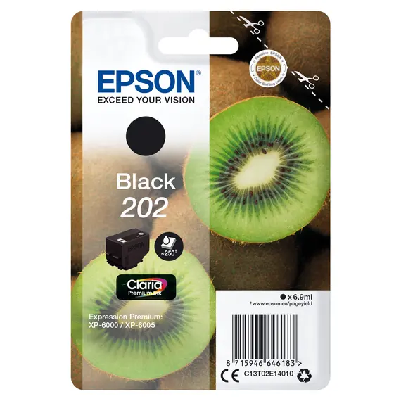 Tinteiro EPSON 202 Preto para Expression Premium XP-600x e XP-610x | BluePixel.pt