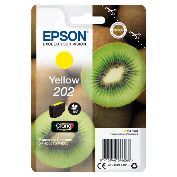 Tinteiro EPSON 202 Amarelo para Expression Premium XP-600x/610x | BluePixel.pt