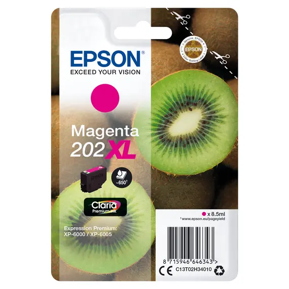Tinteiro EPSON 202 Magenta XL para Expression Premium XP-600x/610x | Loja BluePixel