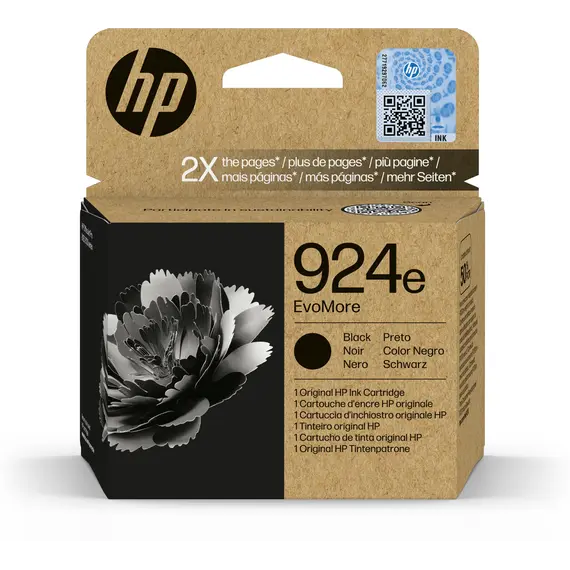 Cartucho HP 924e EvoMore Black Original - Impressões de Alta Qualidade | bluepixel.pt