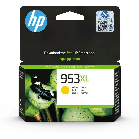 Cartucho HP 953XL Original Amarelo F6U18AE para Impressoras HP - Alta Capacidade