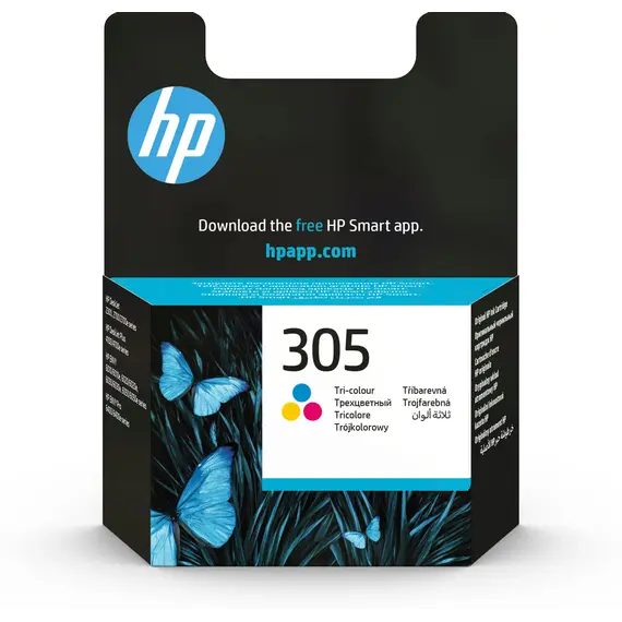 Cartucho HP 305 Tri-color Original - Tinta de alta qualidade para impressoras HP | bluepixel.pt