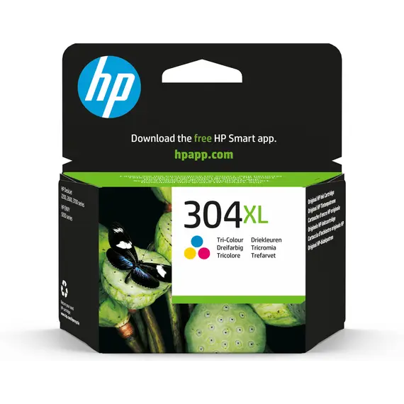 Cartucho HP 304XL Tri-color Original - Tinta de alta capacidade para impressoras HP | bluepixel.pt