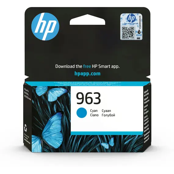 Cartucho HP 963 Cyan Original | Tinta de Alta Qualidade para Impressoras HP | bluepixel.pt