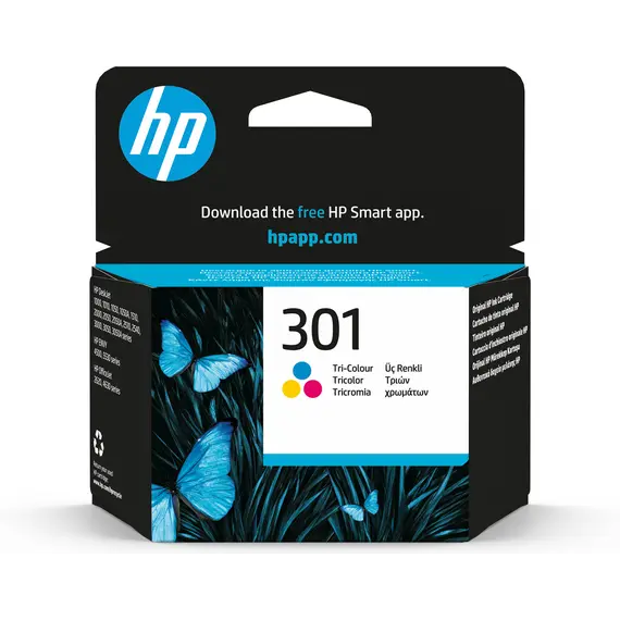 Cartucho HP 301 Tri-color Original - Tinta de Alta Qualidade para Impressoras HP | bluepixel.pt