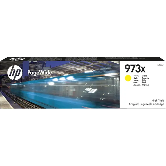 Cartucho HP 973X Amarelo Original F6T83AE | Alta Capacidade para Impressoras HP PageWide