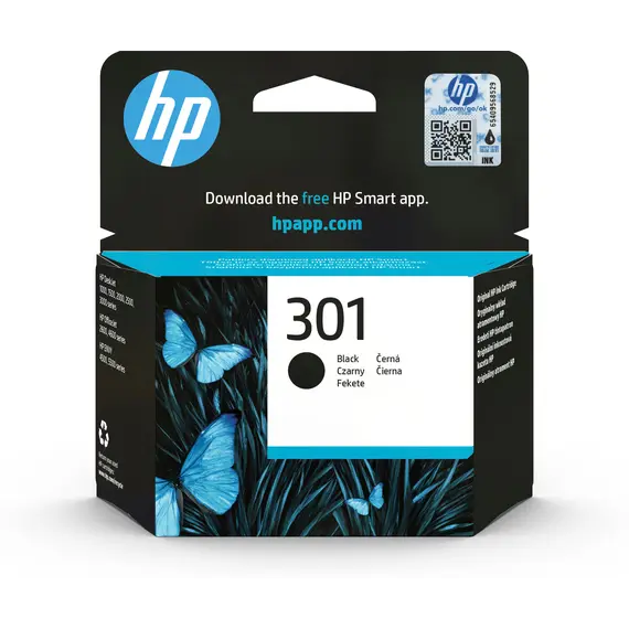 Cartucho de Tinta HP 301 Black Original para Impressoras HP | Loja BluePixel