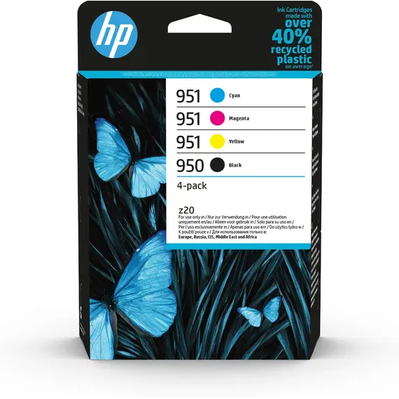 Cartuchos HP 950 Black e CMY Originais - Pack de 4 | Impressão de Qualidade | bluepixel.pt