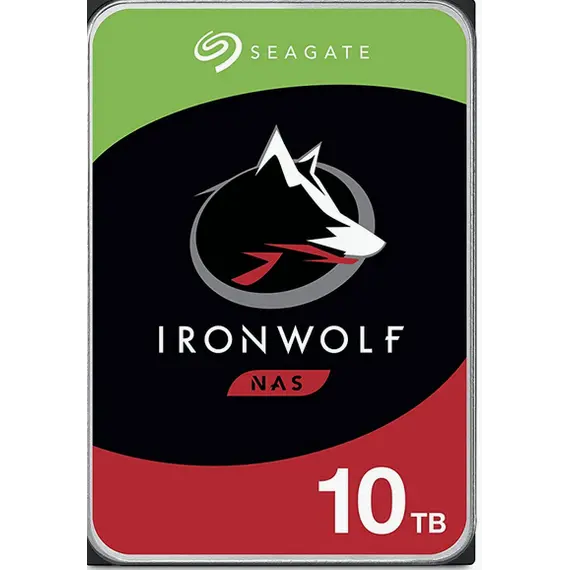Seagate IronWolf NAS HDD 10TB 7200rpm SATA 6Gb/s 256MB Cache - Armazenamento confiável para NAS e RAID