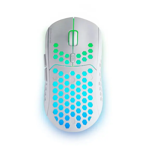 MARS GAMING MMW3 Wireless Mouse - Rato sem fios ultra-leve, recarregável, branco | bluepixel.pt