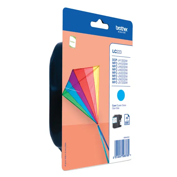 Tinteiro Brother LC223CBP Ciano para MFC-J4420DW e MFC-J4625DW | BluePixel.pt