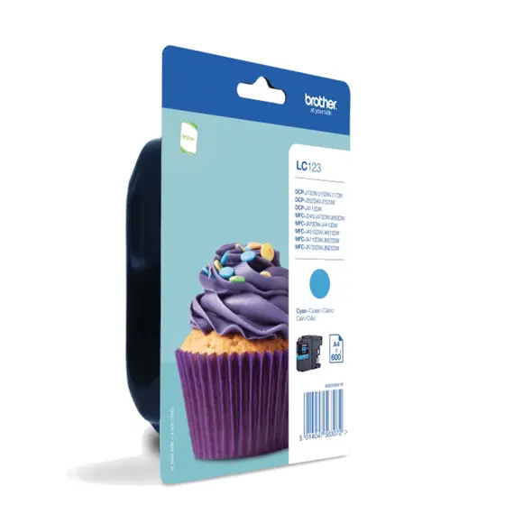 Tinteiro Brother LC123CBP Ciano para impressoras MFC-J4410DW, J4510DW e J4610DW | Loja BluePixel