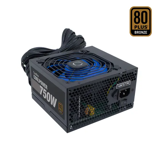 Fonte de alimentação COOLBOX POWER SUPPLY ATX 750W 80+ Bronze para PC - Loja BluePixel