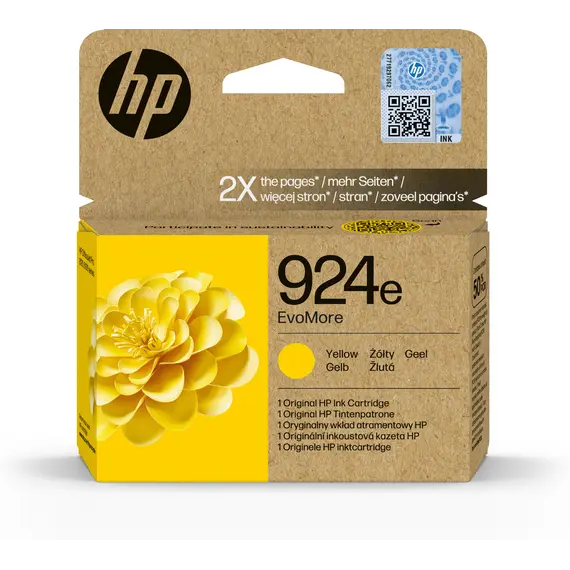 Cartucho de Tinta Amarelo HP 924e EvoMore Original | Compatível com Impressoras HP | bluepixel.pt