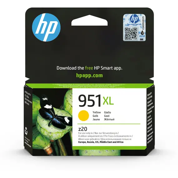 Cartucho HP 951XL Amarelo CN048AE - Alta Capacidade para Impressoras Officejet | BluePixel.pt