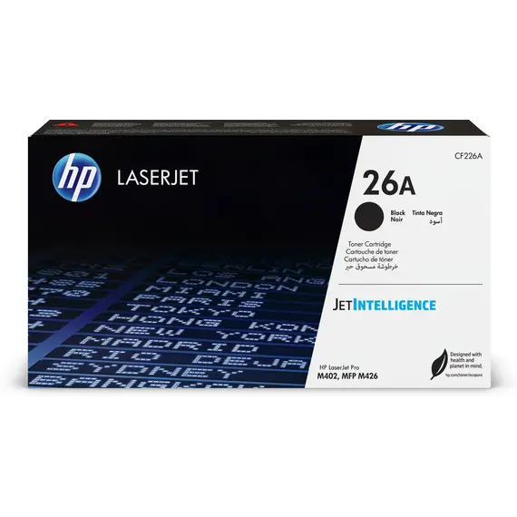 Cartucho de toner HP 26A CF226A original preto para impressoras HP | BluePixel.pt