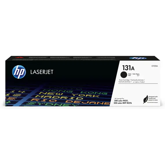 Cartucho de toner HP 131A CF210A original preto - Capacidade padrão para impressoras HP | bluepixel.pt