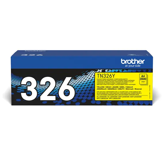 Toner Amarelo High Capacity Brother TN-326Y - Rendimento de 3.500 páginas | bluepixel.pt