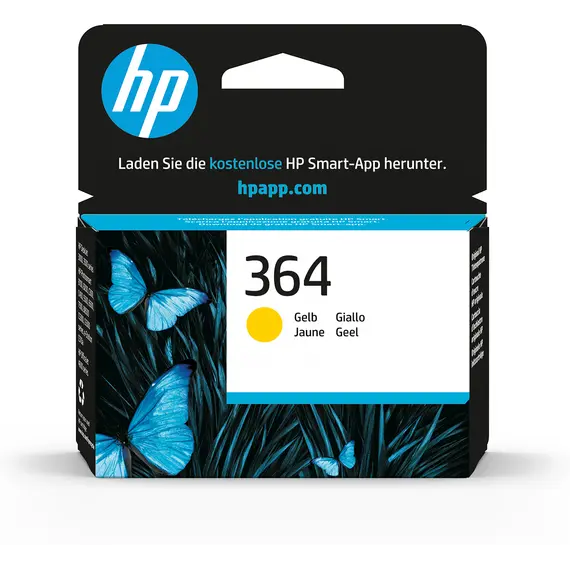 Cartucho de Tinta Amarelo HP 364 Original | Compatível com Impressoras HP | BluePixel.pt