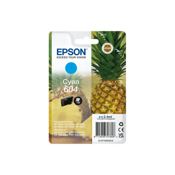 Tinteiro Cyan EPSON 4LB Singlepack - Cartucho de Tinta Compatível EPSON para Impressoras Cyan de Alta Qualidade