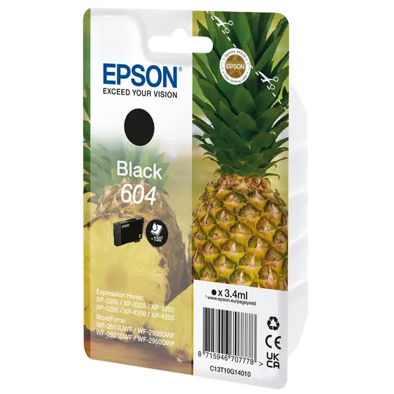 Cartucho EPSON 4LB Singlepack Black 604 - Tinta preta de alta qualidade para impressoras EPSON | bluepixel.pt