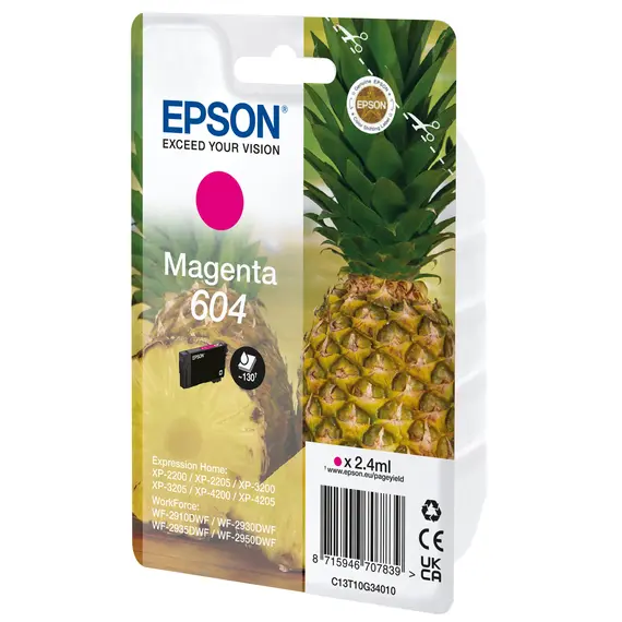 Cartucho EPSON 1LB Singlepack Magenta 604 Ink | Alta Qualidade e Rendimento na BluePixel.pt