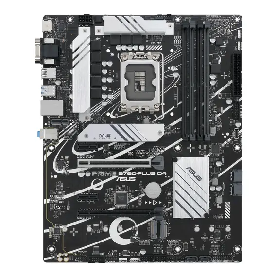 Placa-mãe ASUS PRIME B760-PLUS D4 LGA 1700 ATX com suporte DDR4, HDMI, DisplayPort e M.2 para PCs de alta performance
