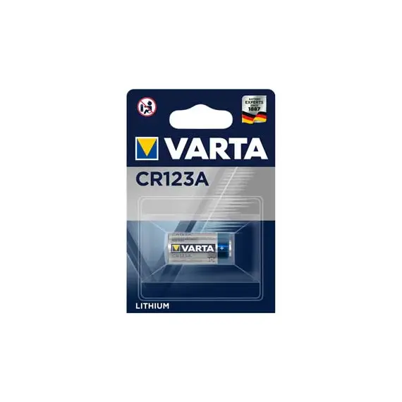 Pilhas CR123A Lithium 3V 1600mAh VARTA - Baterias de Alta Performance na bluepixel.pt