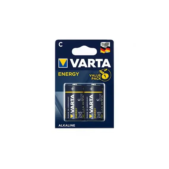 Pilhas LR14 / C Alcalinas VARTA Energy 1.5V 7800mAh - Pack de 2 unidades | bluepixel.pt