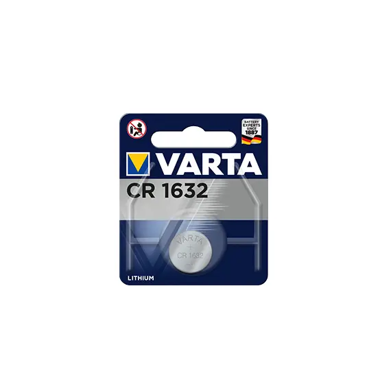 Pilhas CR1632 Lithium 3V 140mAh VARTA - Bateria de substituição fiável para dispositivos eletrónicos