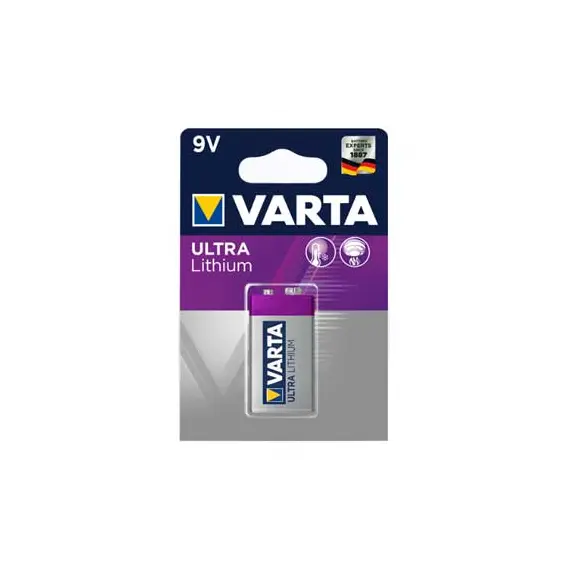 Pilhas 6LR61 Lithium Profissional VARTA 9V 1200mAh | Loja BluePixel