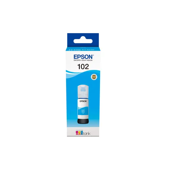 Recarga de Tinta EPSON Serie 102 Ciano 70ml para EcoTank - Alta Qualidade e Compatibilidade