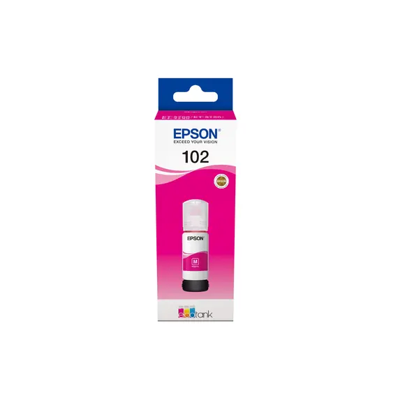 Recarga de Tinta EPSON Serie 102 Magenta (70ml) para EcoTank - Alta Qualidade na BluePixel