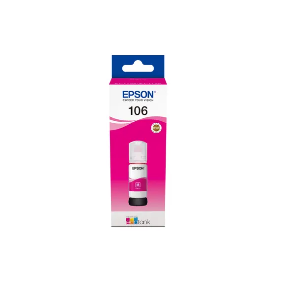 Recarga de Tinta Epson Magenta 70ml para EcoTank 7700/7750 - Compatível com Epson Serie 106