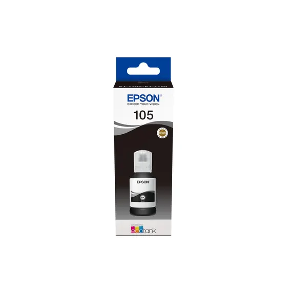Recarga de Tinta EPSON Série 105 Preto 140ml para EcoTank 7700/7750 | Loja BluePixel