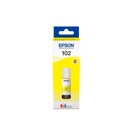 Recarga de Tinta EPSON Serie 102 Amarelo (70ml) para EcoTank 2700/2750/3750 | BluePixel.pt