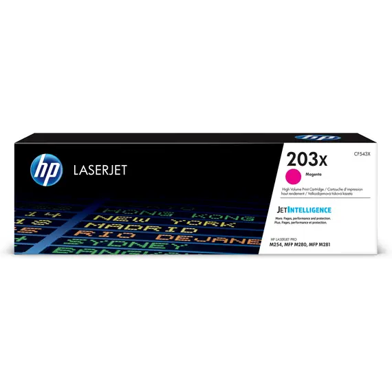 Cartucho HP 203X Magenta Original para Impressoras LaserJet | BluePixel.pt