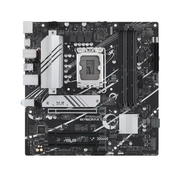 Placa-mãe ASUS PRIME B760M-A D4-CSM LGA1700 microATX com suporte DDR4, HDMI 2.1 e DisplayPort 1.4 para PCs de alta performance