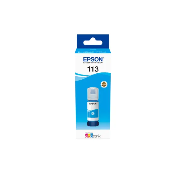 Tampa de Tinta Cyan Epson 6LB 113 EcoTank - Compatível com Impressoras Epson | BluePixel.pt
