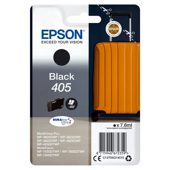 Cartucho EPSON 4LB Singlepack Black 405 DURABrite Ultra | Impressão de Alta Qualidade