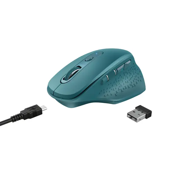 Rato TRUST OZAA RECHARGEABLE Bluetooth Azul - Conforto e Tecnologia na BluePixel.pt