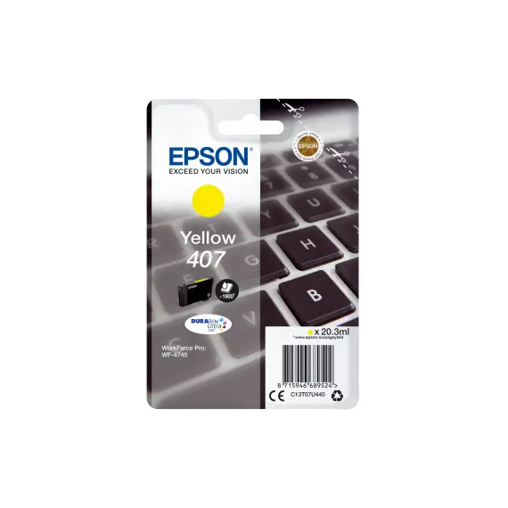Cartucho de Tinta Amarelo EPSON 2LB WF-4745 Series - Impressões Vivas e Duradouras na BluePixel.pt