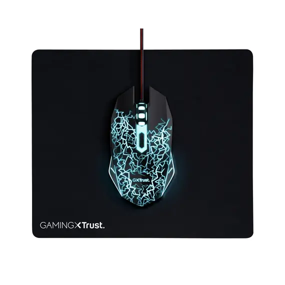 Trust Basics Gaming Mouse & Pad - Rato e tapete de alta precisão para gamers | bluepixel.pt
