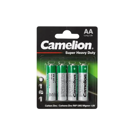 Pilhas AA LR6 Zinc Carbon 1.5V VELLEMAN - Pack de 4 unidades | bluepixel.pt