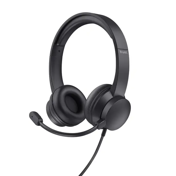 Trust HS-201 USB On Ear Headset - Som de Qualidade para PC na bluepixel.pt