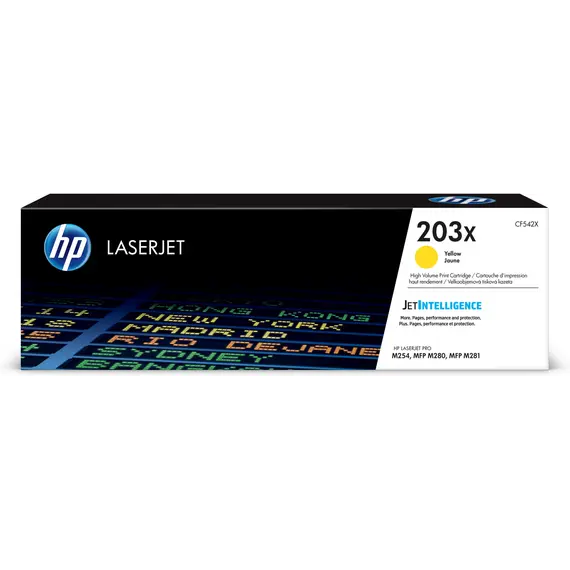 Cartucho HP 203X Original Yellow LaserJet - Toner de Alta Capacidade para Impressoras HP | bluepixel.pt