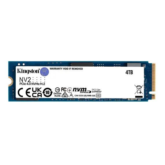 SSD Kingston NV2 4TB M.2 NVMe - Alta Performance e Fiabilidade | bluepixel.pt