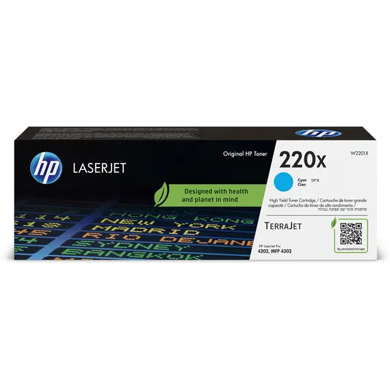 Cartucho HP 220X Cyan Original LaserJet - Toner de Alta Qualidade para Impressoras HP | bluepixel.pt